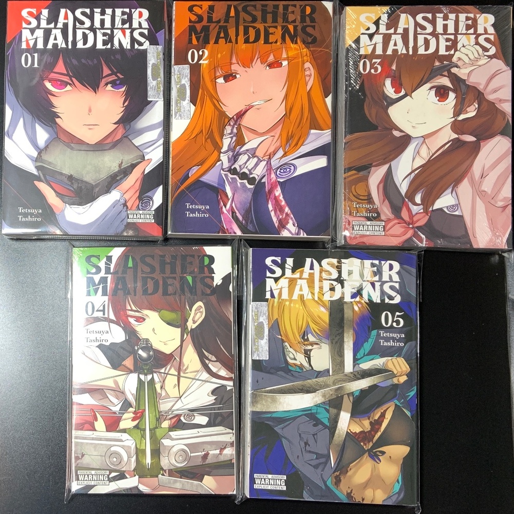 Slasher Maidens Manga Volumes 1-5 Tetsuya Tashiro Yen Press 2020-2023